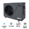 Pack Pompe à chaleur Piscine Poolex Silverline FI 120 + By pass universel + Testeur / Lecteur de pH et température