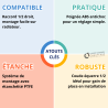 Robinet chauffage 1/2 droit avec bague RBM