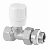 Robinet chauffage 1/2 droit avec bague RBM