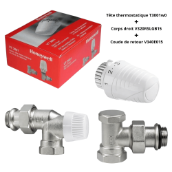 Kit équerre inversé 1/2" complet Honeywell Kit équerre inversé 1/2" complet Honeywell