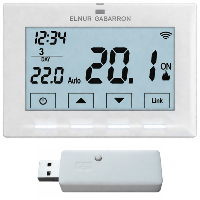 Thermostat d'ambiance CTM21 WIfi pour chaudières Elnur Gabarron
