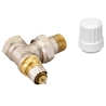 Pack Vanne + Retour + Tête thermostatique RAW 1/2" Equerre Danfoss RA-N