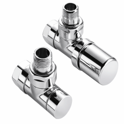 Pack robinetterie manuelle thermostatisable coude design chromé ACOVA