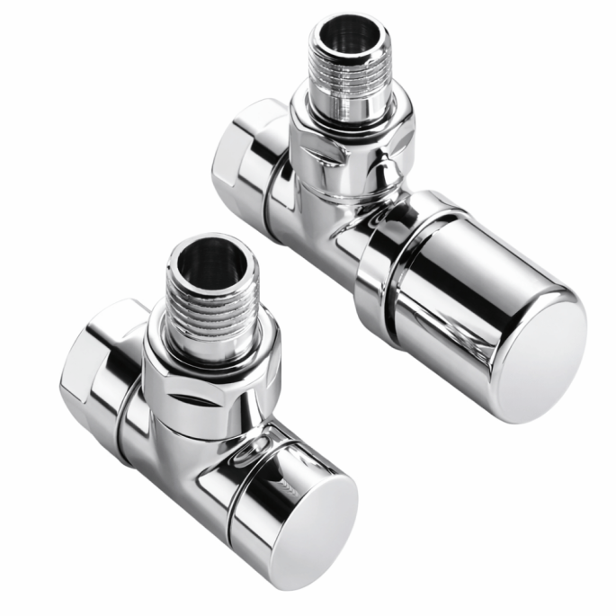 Pack robinetterie manuelle thermostatisable coude design chromé ACOVA