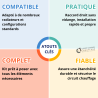 Kit de raccordement droit sans vidange T2104