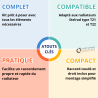 Kit de raccordement coudé droit Stelrad T2125