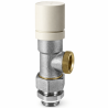 Robinet thermostatique 1/2 Equerre Inversé Mâle RBM avec tête thermostatique RBM