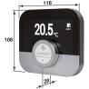 Thermostat d'ambiance connecté filaire Smart TC De Dietrich