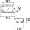 Vasque sous plan AGRES 44 Sanindusa