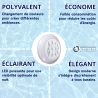 Projecteur Weltico design couleur LED pour piscine Béton, Panneau, Liner,Coque
