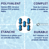 Vanne à sphère PN16 femelle à coller diamètre 50 mm