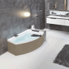 Baignoire d'angle asymétrique Divina O 165 x 98 cm Novellini