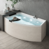 Baignoire d'angle asymétrique Divina O 165 x 98 cm Novellini