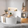Baignoire d'angle asymétrique Divina O 165 x 98 cm Novellini