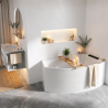 Baignoire d'angle asymétrique Divina O 165 x 98 cm Novellini