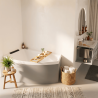 Baignoire d'angle asymétrique Divina O 165 x 98 cm Novellini