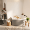 Baignoire d'angle asymétrique Divina O 165 x 98 cm Novellini