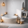 Baignoire d'angle asymétrique Divina O 165 x 98 cm Novellini