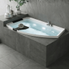 Baignoire d'angle asymétrique Divina O 165 x 98 cm Novellini