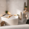 Baignoire d'angle asymétrique Divina O 165 x 98 cm Novellini
