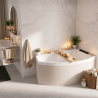 Baignoire d'angle asymétrique Divina O 165 x 98 cm Novellini