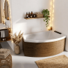Baignoire d'angle asymétrique Divina O 165 x 98 cm Novellini