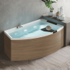 Baignoire d'angle asymétrique Divina O 165 x 98 cm Novellini
