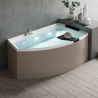Baignoire d'angle asymétrique Divina O 165 x 98 cm Novellini