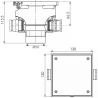 Boite de connexion a colle Ø50 pour raccordement projecteur Weltico