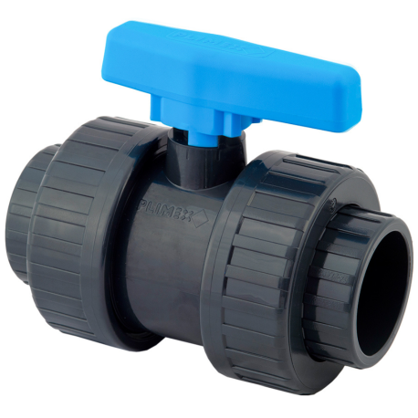 Vanne PVC pression PN 16 Ø63 Plimat
