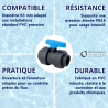 Vanne PVC pression PN 16 Ø63 Plimat
