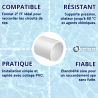 Manchon adaptateur spa PVC pression 2" x 63 mm FF