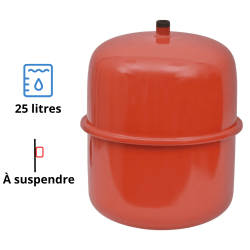 Vase d'expansion chauffage 25 L Thermador