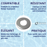 Enjoliveur rond design gris clair Weltico
