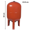 Vase d'Expansion 10 bars à vessie Butyle 80 L Thermador
