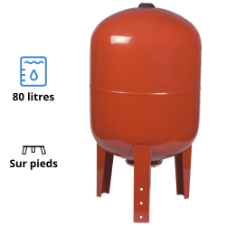 Vase d'Expansion 10 bars à vessie Butyle 80 L Thermador Vase d'Expansion 10 bars à vessie Butyle 80 L Thermador