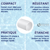 Manchon adaptateur spa PVC pression 2" x 63 mm FF