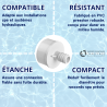 Réducteur 2"M / 3/4"M avec sortie cannelée pour spa