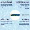 Anti-dérapant à rendu pyramidal assorti pour membrane armée Proflex Haogenplast gamme Unis classiques