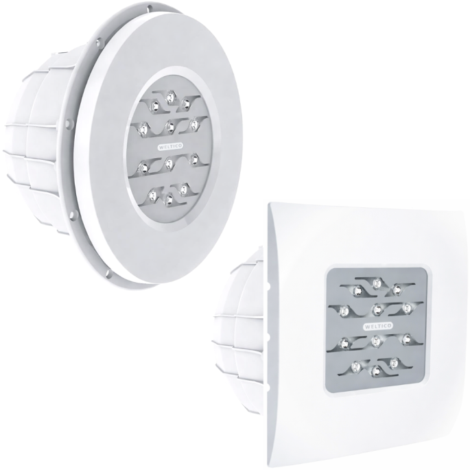 Projecteur Weltico design couleur LED pour piscine Béton, Panneau, Liner,Coque