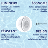 Projecteur Weltico design couleur LED pour piscine Béton, Panneau, Liner,Coque
