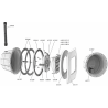 Projecteur Weltico design couleur LED pour piscine Béton, Panneau, Liner,Coque