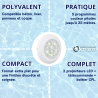 Projecteur Weltico design couleur LED pour piscine Béton, Panneau, Liner,Coque
