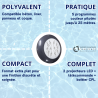 Projecteur Weltico design couleur LED pour piscine Béton, Panneau, Liner,Coque