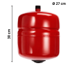 Vase d'expansion pour chauffage à membrane fixe ELBI