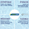 Membrane armée Proflex Haogenplast couleur classique unie
