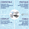Kit bande armée (liner) feutre, rail et accessoires pour construction de piscine