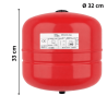 Vase d'expansion chauffage 24 L Fluidheat
