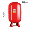 Vase d'expansion chauffage 100L mural Fluidheat