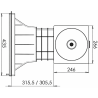Skimmer A 800 Weltico Liner pour piscine panneaux